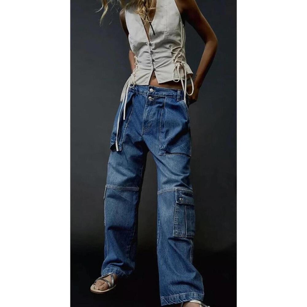 Free People Women's Blue Jeans